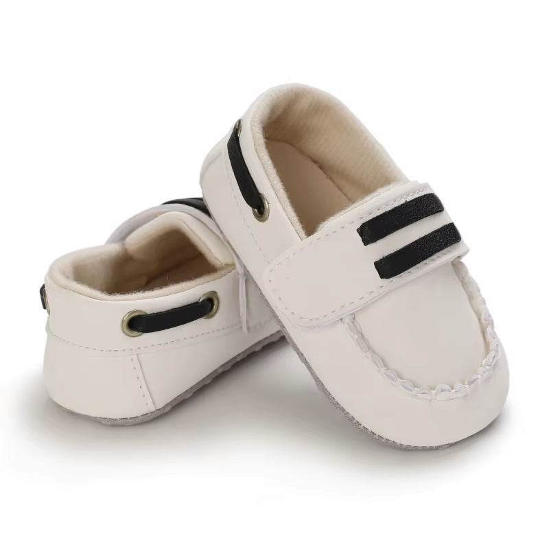 Classic Fashion Boys and Girls Flat Walking Shoes Loafers Canvas Non-Slip Shoes for Newborn Babies First Walker Walking Shoes