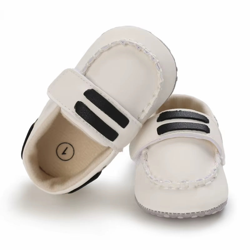Classic Fashion Boys and Girls Flat Walking Shoes Loafers Canvas Non-Slip Shoes for Newborn Babies First Walker Walking Shoes