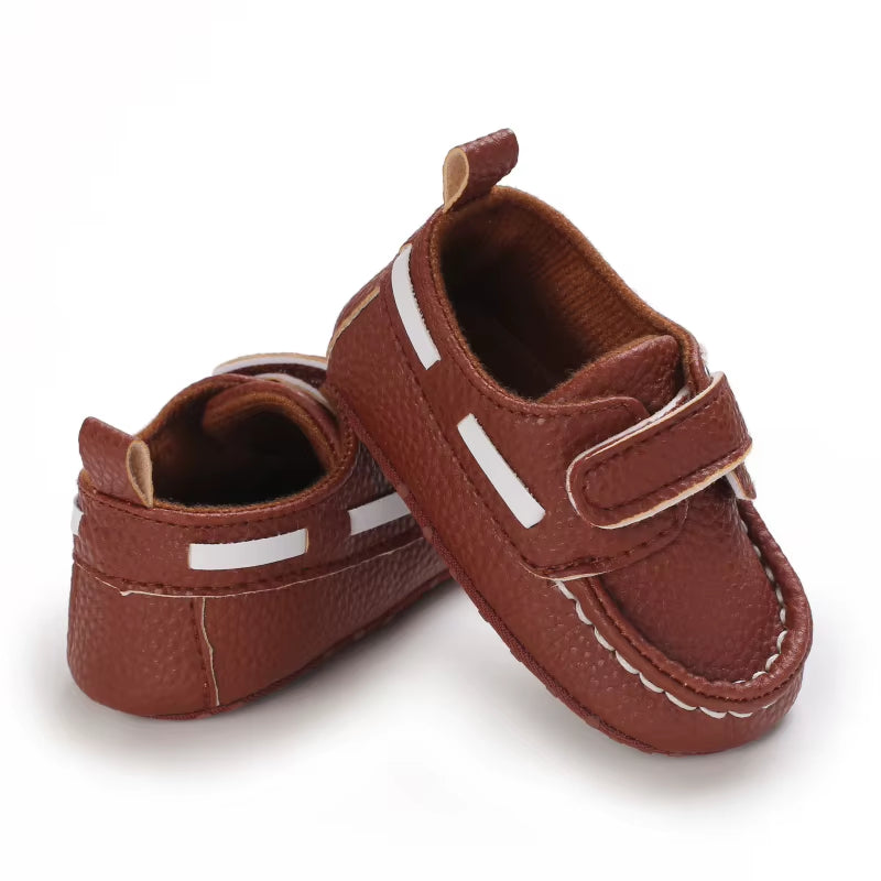 Classic Fashion Boys and Girls Flat Walking Shoes Loafers Canvas Non-Slip Shoes for Newborn Babies First Walker Walking Shoes