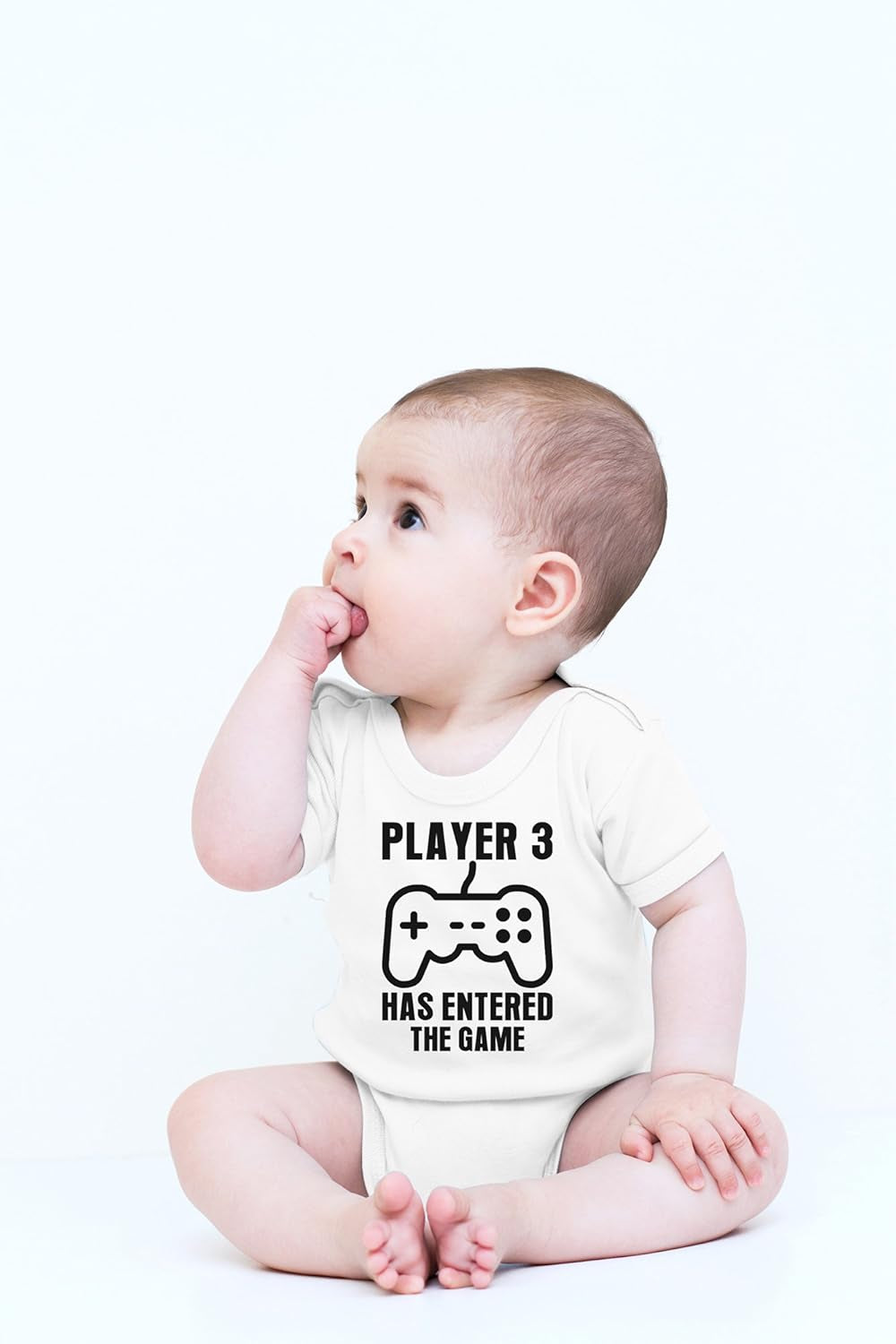 Player 3 Has Entered the Game Baby Bodysuit Funny Infant Boy Outfit Cute Unisex Comfy Humor