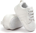 Infant Baby Boys Girls Sneaker Leather Soft Sole Anti-Slip Newborn Toddler White Casual Shoes First Walker Crib Shoes