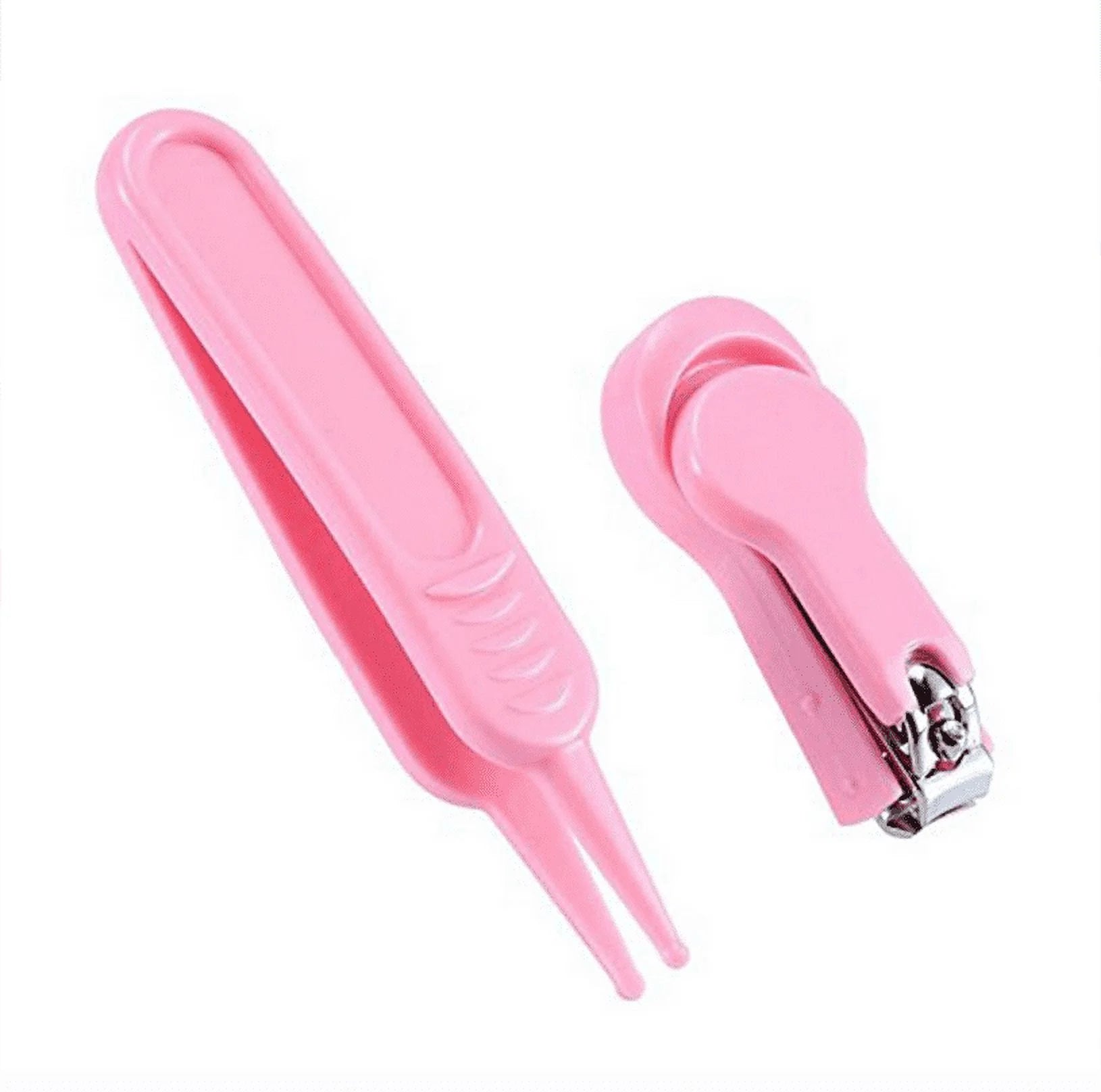 Torubia 10 in 1 Baby Healthcare and Grooming Kit for Baby Girl Boy Newborn Babycare Accessories, Baby Health Care Set Portable Baby Care Kit, Include Nose Cleaner Nails Clipper Tweezers (Pink)