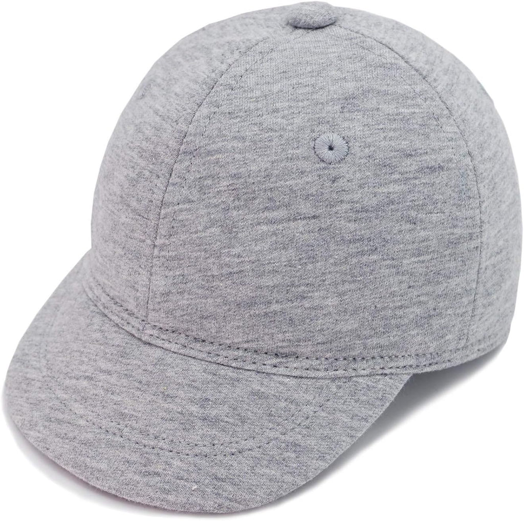 Baby Baseball Cap Infant Sun Hat, Cotton Knit with Soft Brim, Adjustable Soft Newborn Toddler Cap