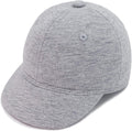 Baby Baseball Cap Infant Sun Hat, Cotton Knit with Soft Brim, Adjustable Soft Newborn Toddler Cap