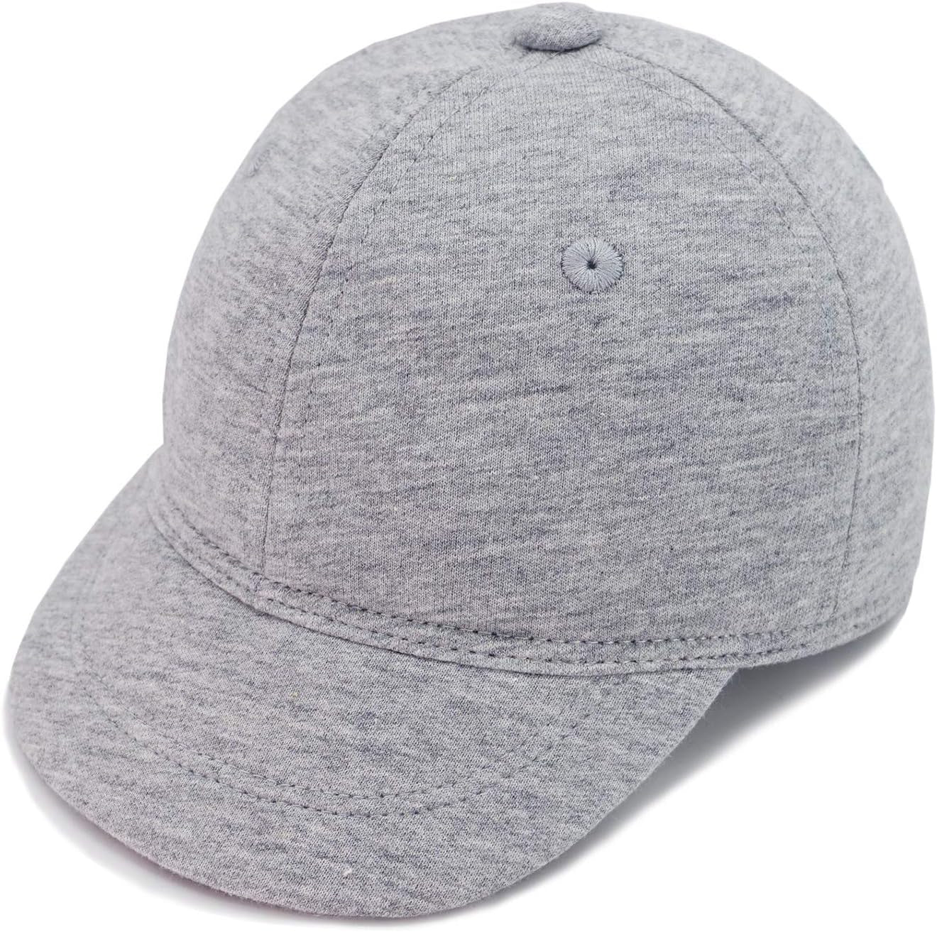 Baby Baseball Cap Infant Sun Hat, Cotton Knit with Soft Brim, Adjustable Soft Newborn Toddler Cap
