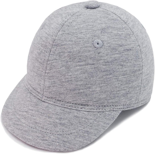 Baby Baseball Cap Infant Sun Hat, Cotton Knit with Soft Brim, Adjustable Soft Newborn Toddler Cap