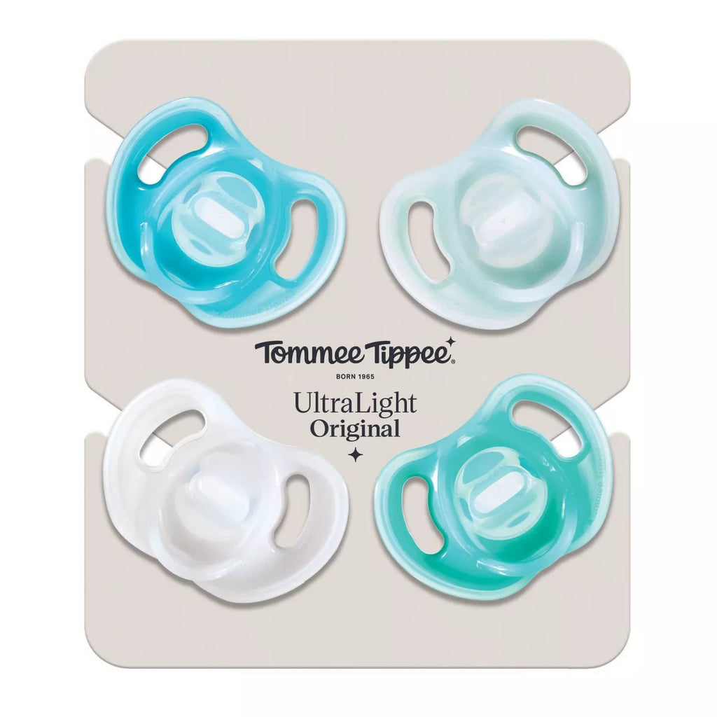 Tommee Tippee Ultra-Light Silicone Baby Pacifier 0-6M - 4Pk