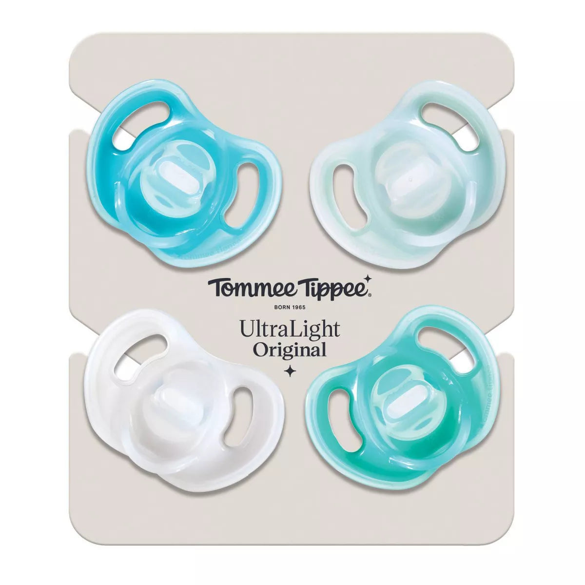 Tommee Tippee Ultra-Light Silicone Baby Pacifier 0-6M - 4Pk