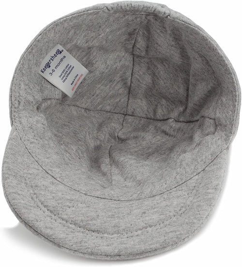 Baby Baseball Cap Infant Sun Hat, Cotton Knit with Soft Brim, Adjustable Soft Newborn Toddler Cap