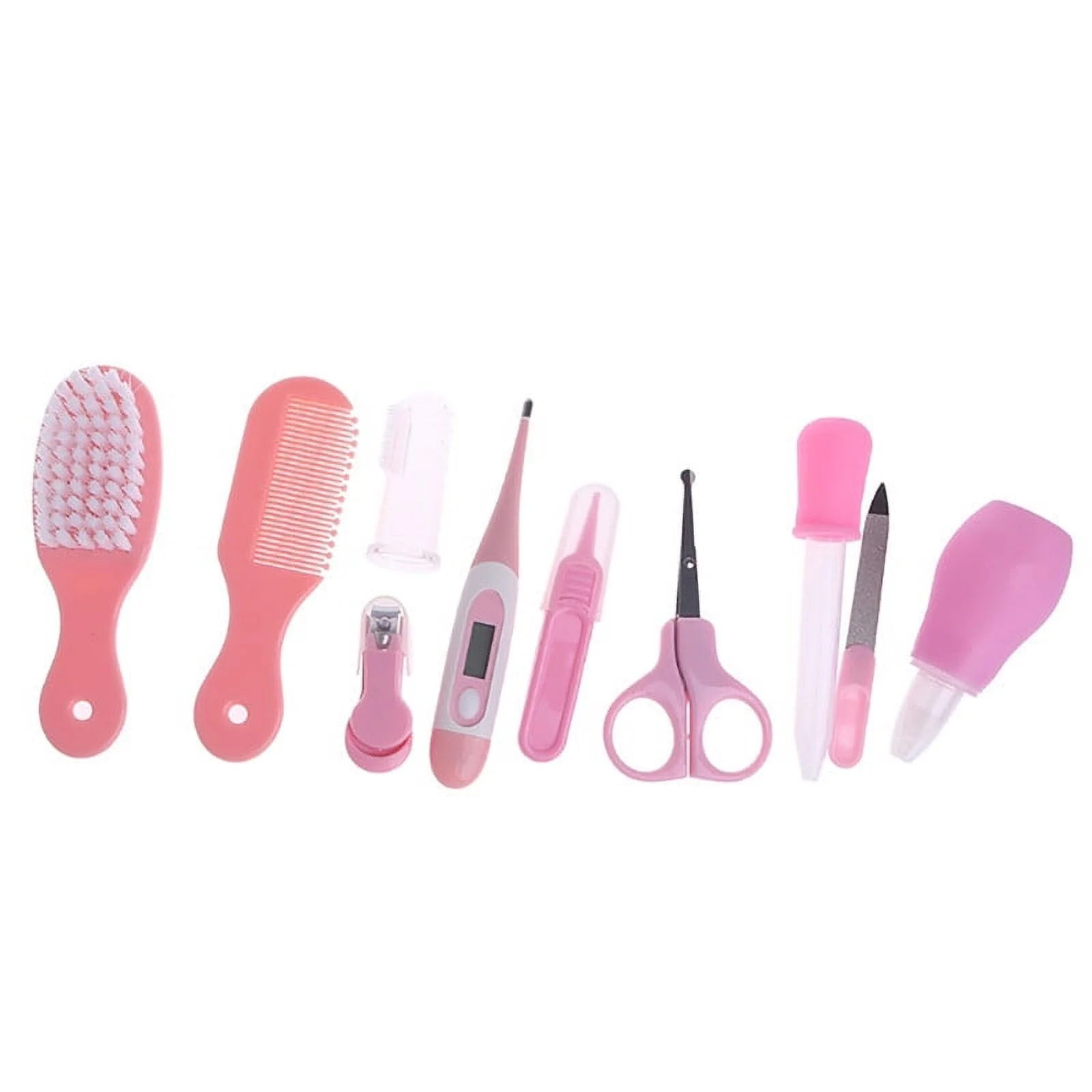 Baby Health Care Set Portable Newborn Baby Tool Kits Kids Grooming Kit Safety Cutter Nail Care Set for Baby Children-10Pcs/Set