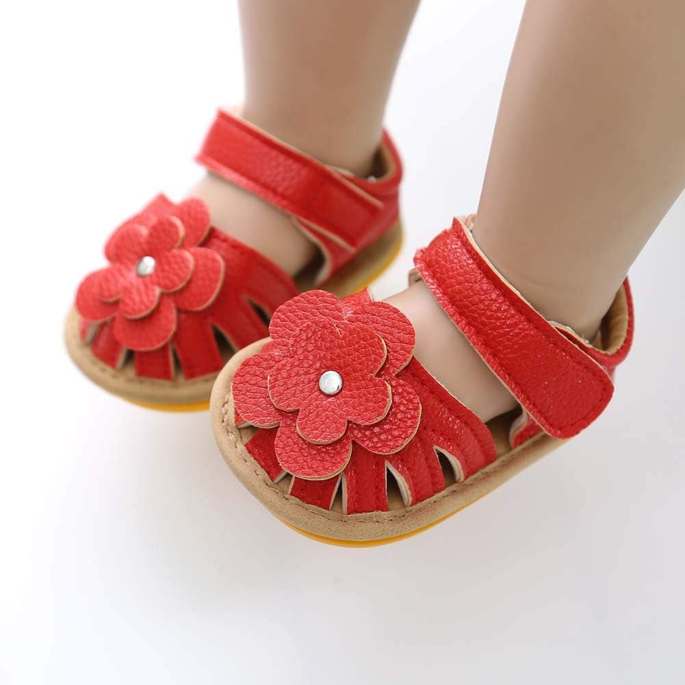 Baby Infant Girls Boys Sandals Non Slip Rubber Sole Summer Beach Outdoor First Walker Crib Shoes