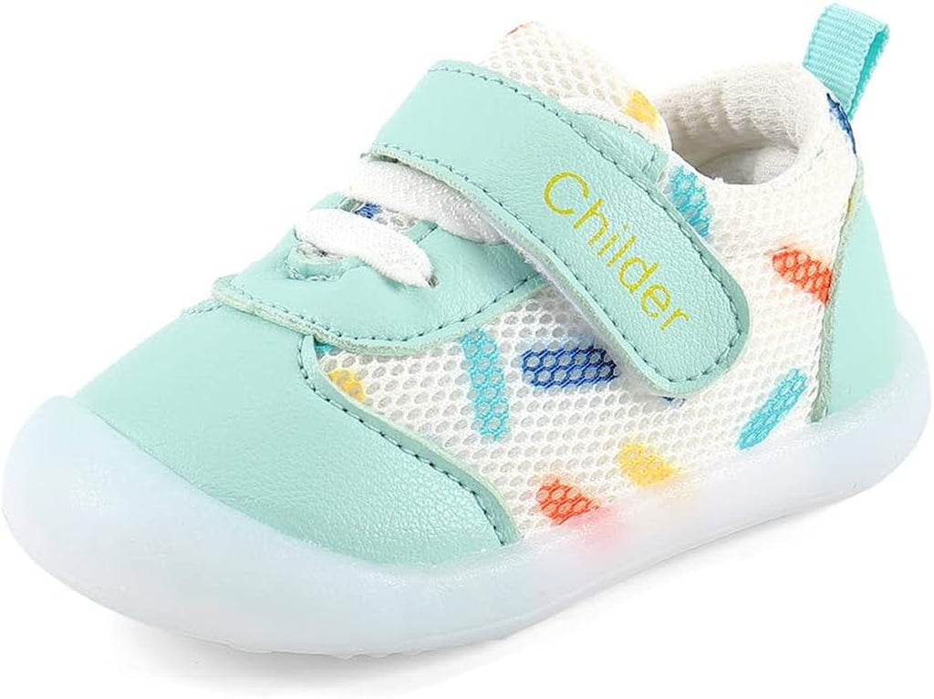 Baby Shoes Boy Girl Infant Sneakers Breathable Mesh Walking Shoes Non-Slip Rubber Sole Toddler Crib First Walker Shoes