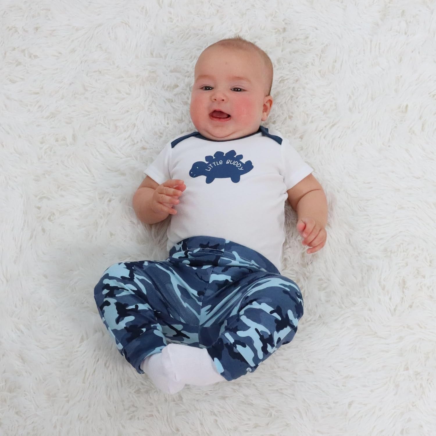 Baby Layette Gift Set for Baby Boys - 23 Piece New Born Boy Gift Set, Clothes & Newborn Essentials Must Haves - Boy Clothes 0-3 Months - Soft Blue