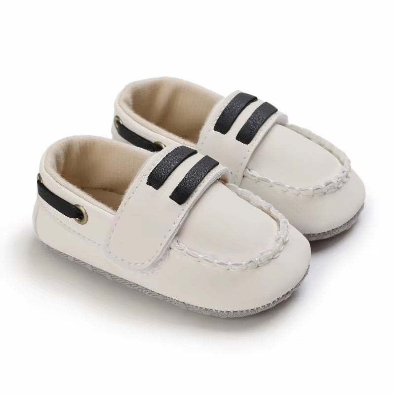 Classic Fashion Boys and Girls Flat Walking Shoes Loafers Canvas Non-Slip Shoes for Newborn Babies First Walker Walking Shoes