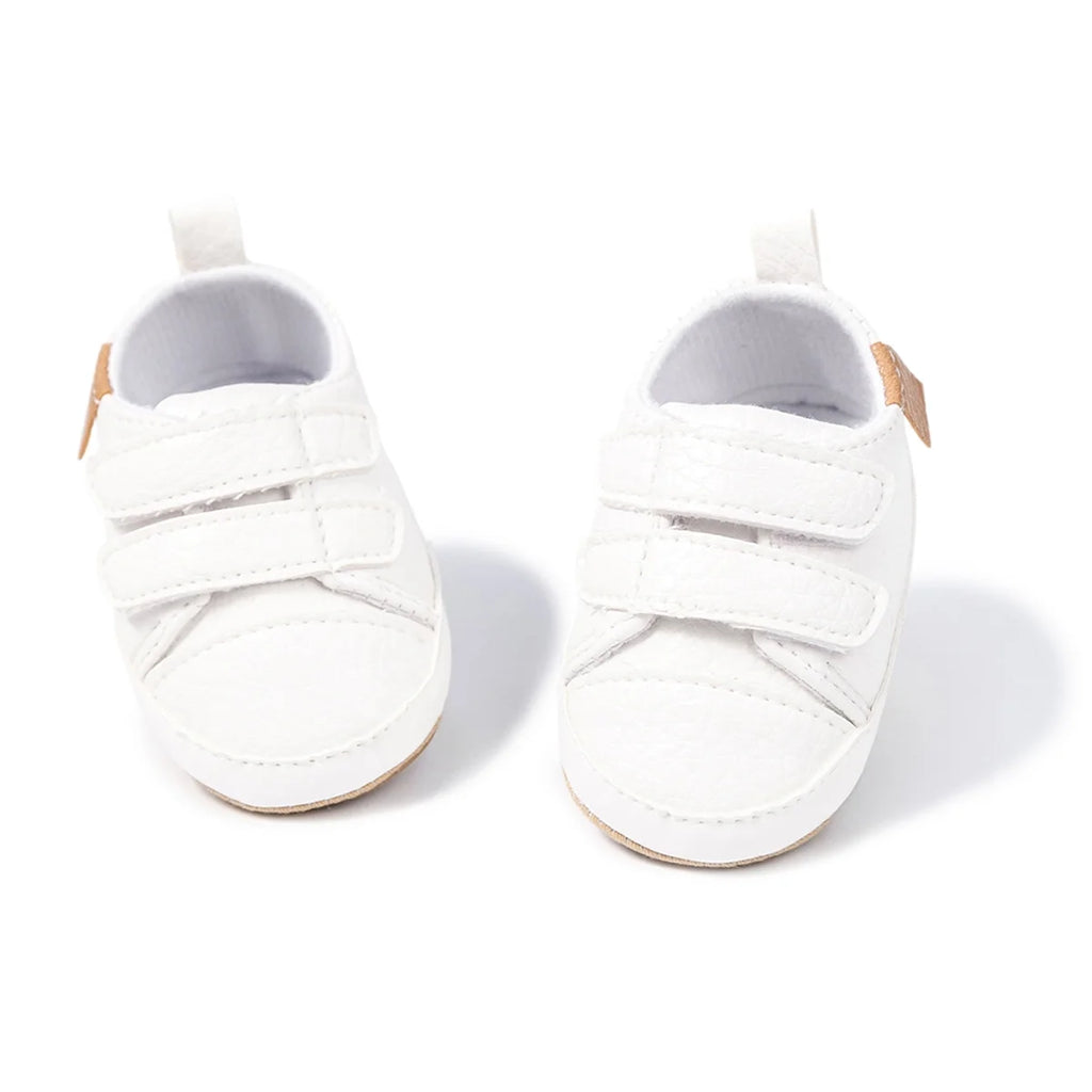 Baby Boys Girls Shoes High-Top Ankle Sneakers Toddler Soft Rubber Sole Infant Crib Shoes 0-18 Months
