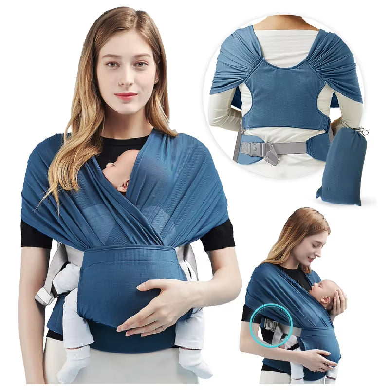 Wrap Baby Carrier Original Stretchy Infant Sling Perfect for Newborn Babies and Children up to 41 Lbs