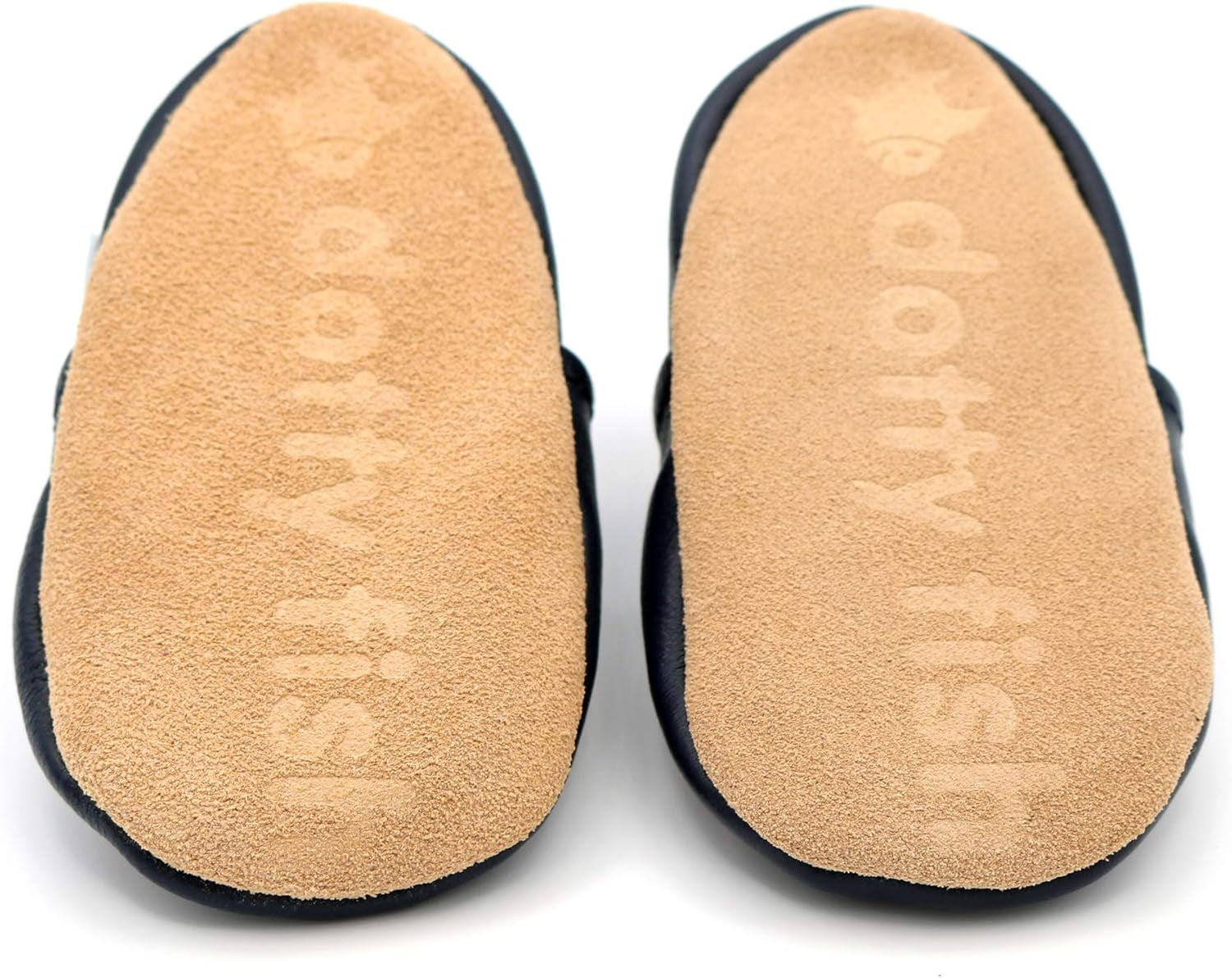 Unisex Baby & Kids Soft Leather Barefoot Shoes – Boys & Girls Crib Shoes, Infant & Toddler, Non-Slip, Lightweight, Flexible, Elasticated Ankles, Podiatry Approved, British Brand– 0-5 Years