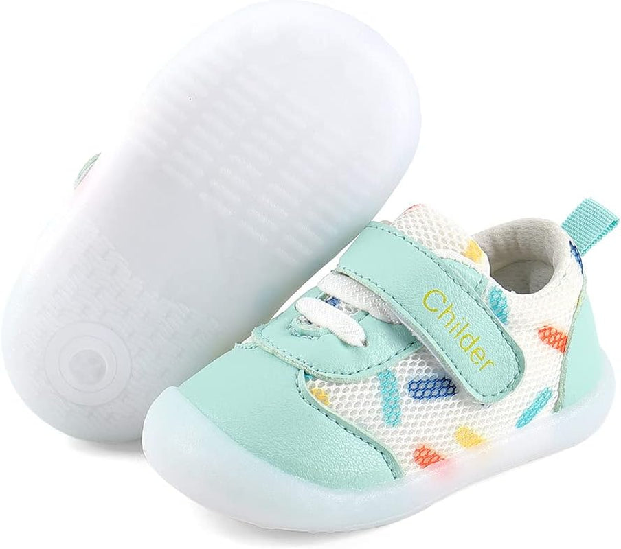 Baby Shoes Boy Girl Infant Sneakers Breathable Mesh Walking Shoes Non-Slip Rubber Sole Toddler Crib First Walker Shoes