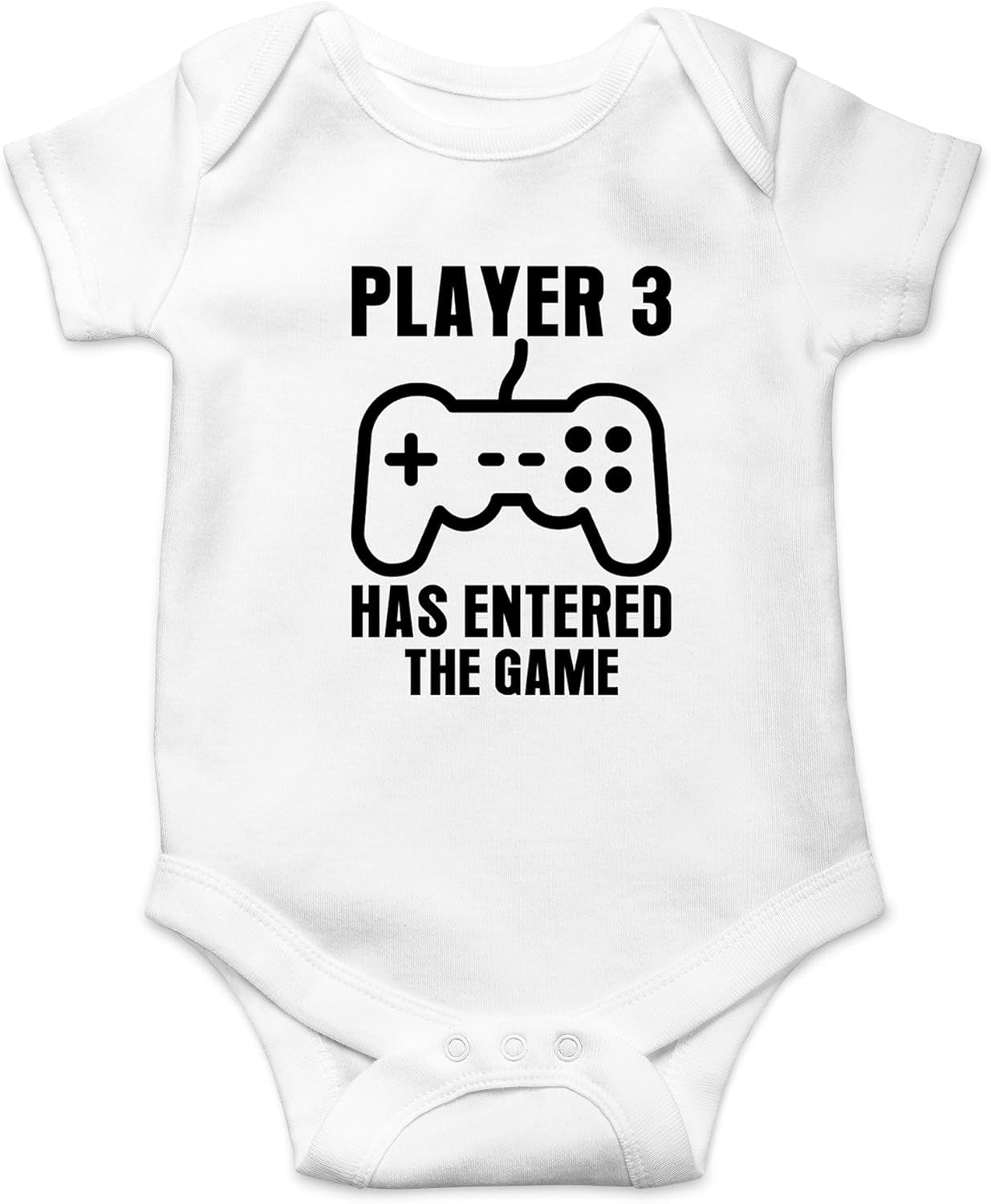 Player 3 Has Entered the Game Baby Bodysuit Funny Infant Boy Outfit Cute Unisex Comfy Humor