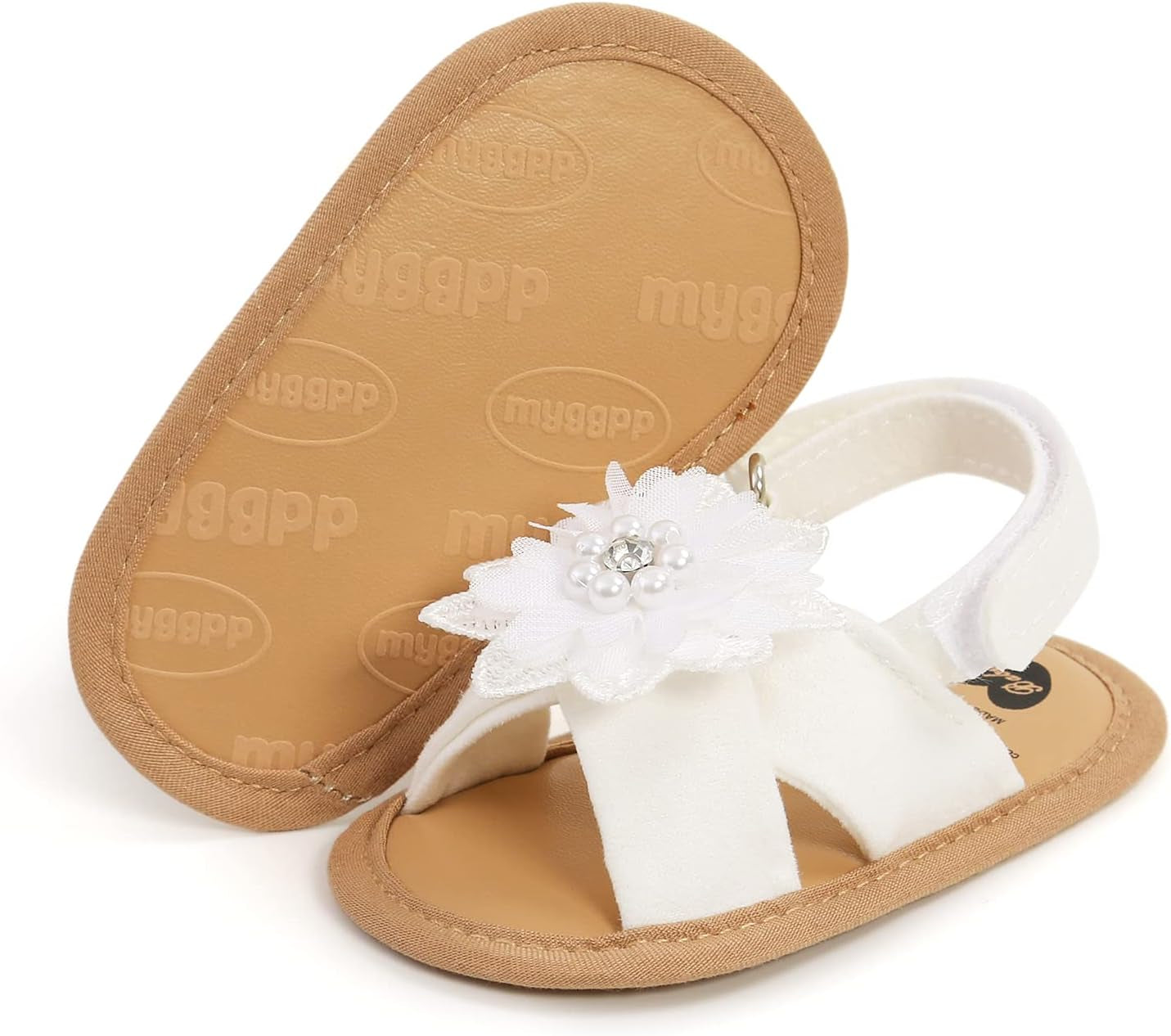 Infant Baby Girl Shoes Baby Mary Jane Flats Princess Wedding Dress Shoes Crib Shoe for Newborns, Infants, Babies, and Toddlers
