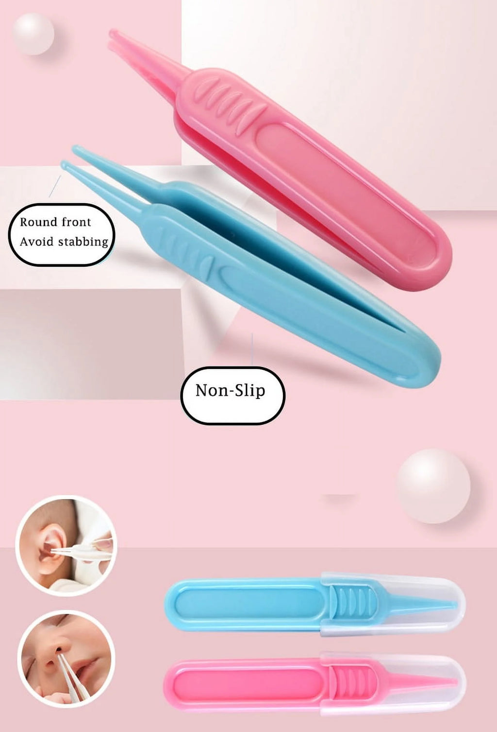 10Pcs/Set Baby Health Care Kit,Portable Newborn Infant Nursery Set Kids Grooming Kit Baby Nail Clipper Brush Comb Cleaning Sets,Baby Nail Scissors, Nail Clipper(Random Color)