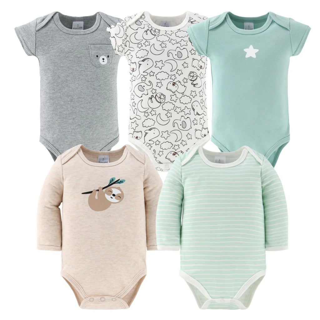 Restful Basics Baby Clothes 30-Pc Layette Set for Newborn Babies, Animal Design