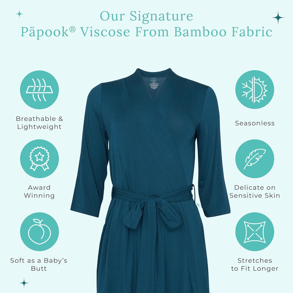Maternity Robe for Hospital Delivery - Soft Viscose from Bamboo Postpartum Robe for Women Nursing & Lounging