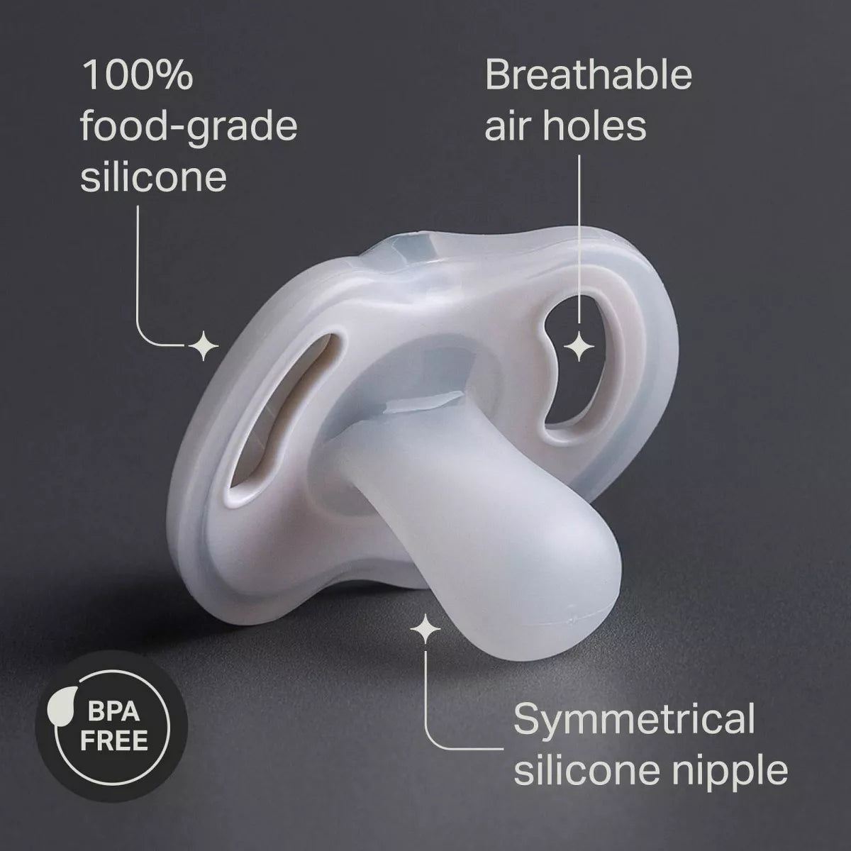 Tommee Tippee Ultra-Light Silicone Baby Pacifier 0-6M - 4Pk