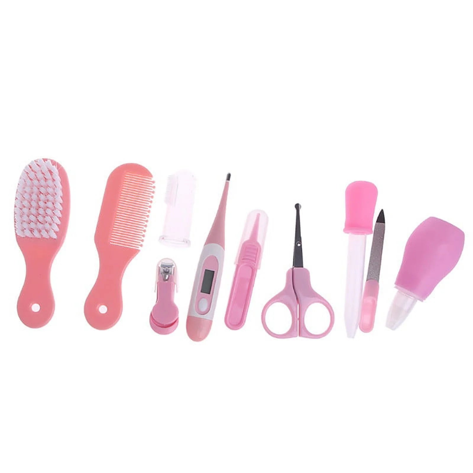 10 Pcs/Set Baby Health Care Set Portable Newborn Baby Tool Kits Kids Grooming Kit,Include Baby Comb, Baby Brush,Clipper Cleaner, Baby Scissors Etc,Gifts for a Baby Shower,