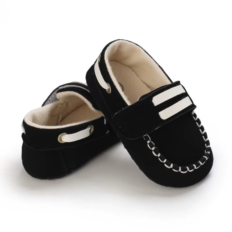 Classic Fashion Boys and Girls Flat Walking Shoes Loafers Canvas Non-Slip Shoes for Newborn Babies First Walker Walking Shoes