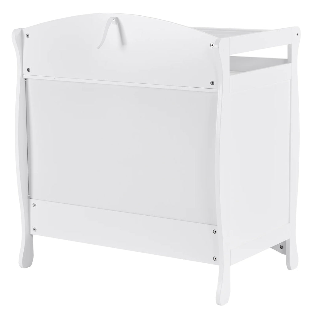 3-Drawer Changing Table, Wood Infant Diaper Changing Station, Baby Dresser for Nursery, (White)