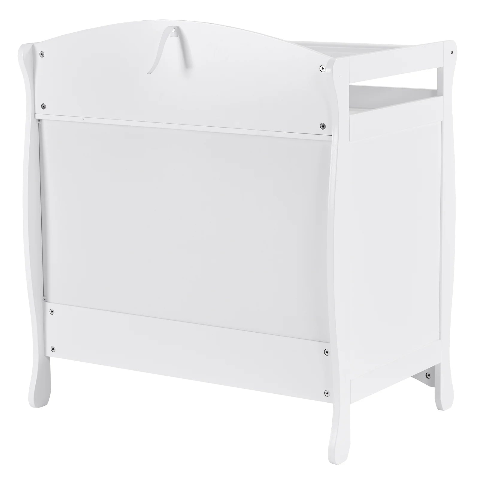 3-Drawer Changing Table, Wood Infant Diaper Changing Station, Baby Dresser for Nursery, (White)