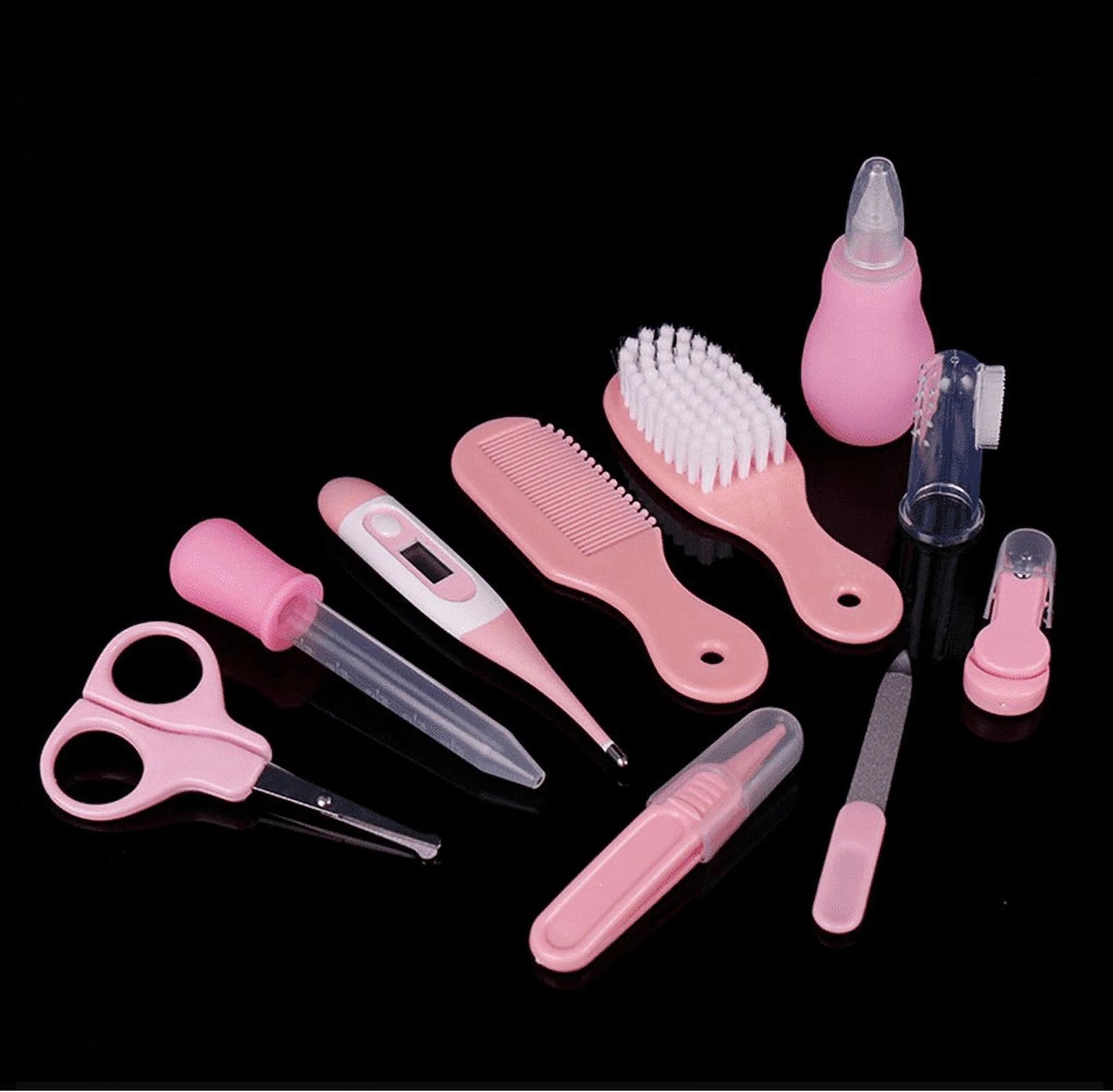 Baby Health Care Set Portable Newborn Baby Tool Kits Kids Grooming Kit Safety Cutter Nail Care Set for Baby Children-10Pcs/Set
