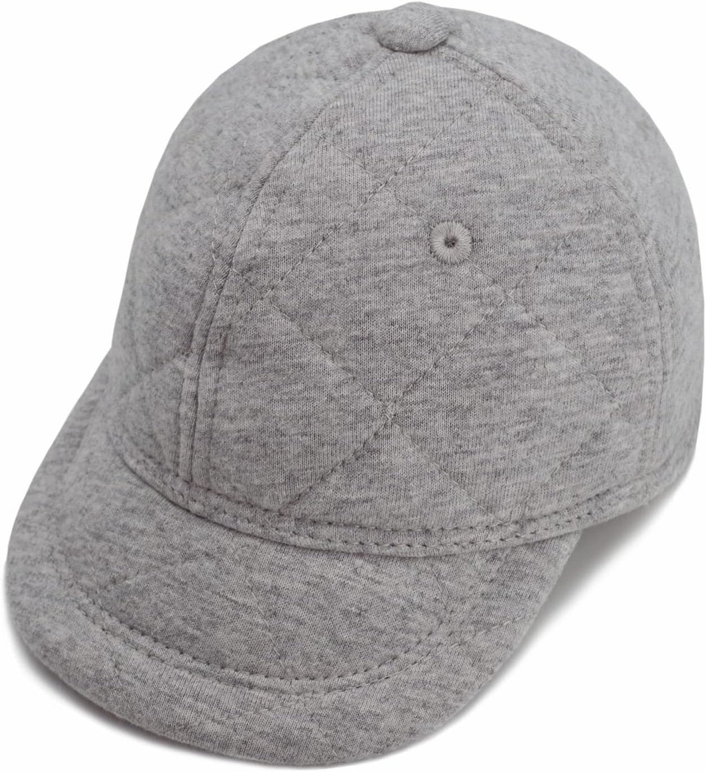 Baby Baseball Cap Infant Sun Hat, Cotton Knit with Soft Brim, Adjustable Soft Newborn Toddler Cap