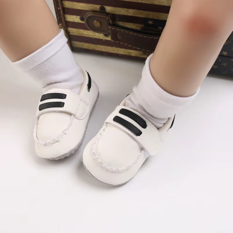 Classic Fashion Boys and Girls Flat Walking Shoes Loafers Canvas Non-Slip Shoes for Newborn Babies First Walker Walking Shoes