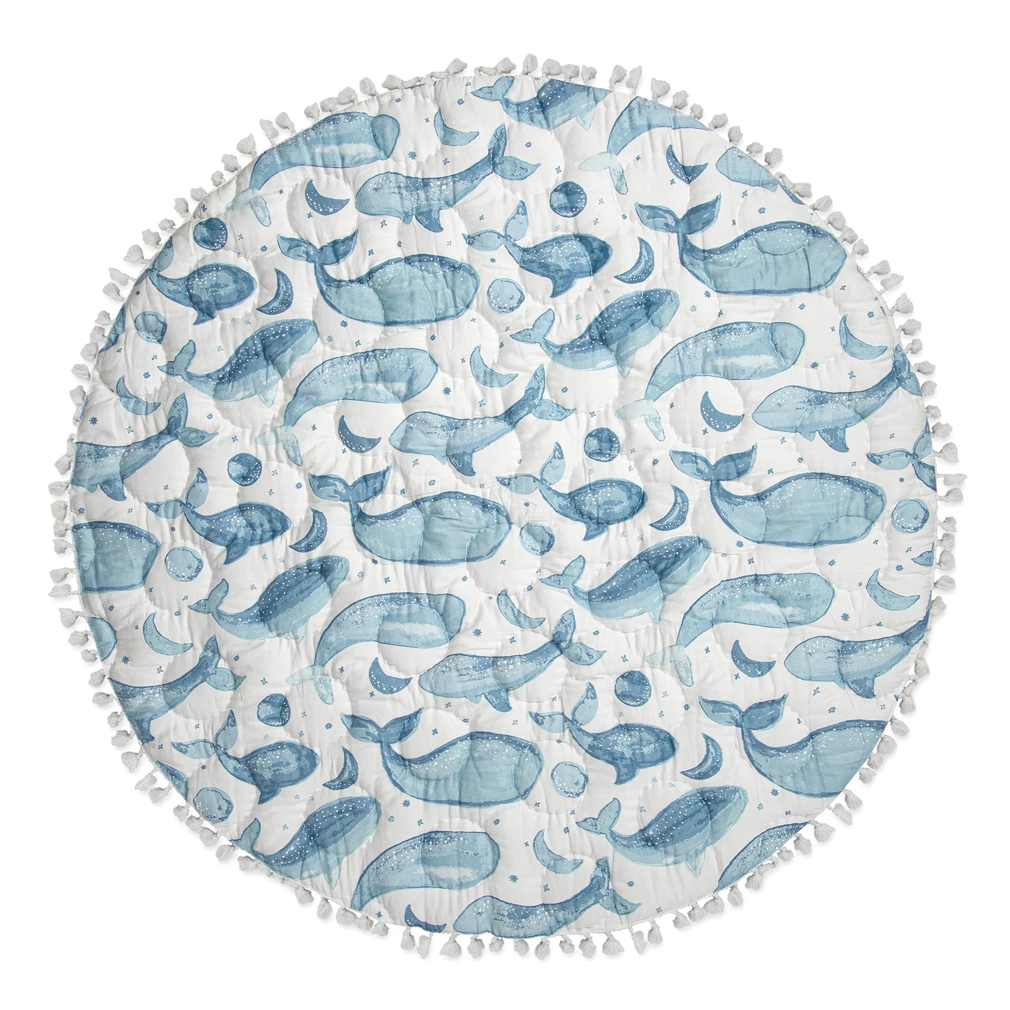 Activity Mat for Boys and Girls, Whale Print, 40" X 40", Infant Play Mat, Kids Play Mat, Tummy Time Mat