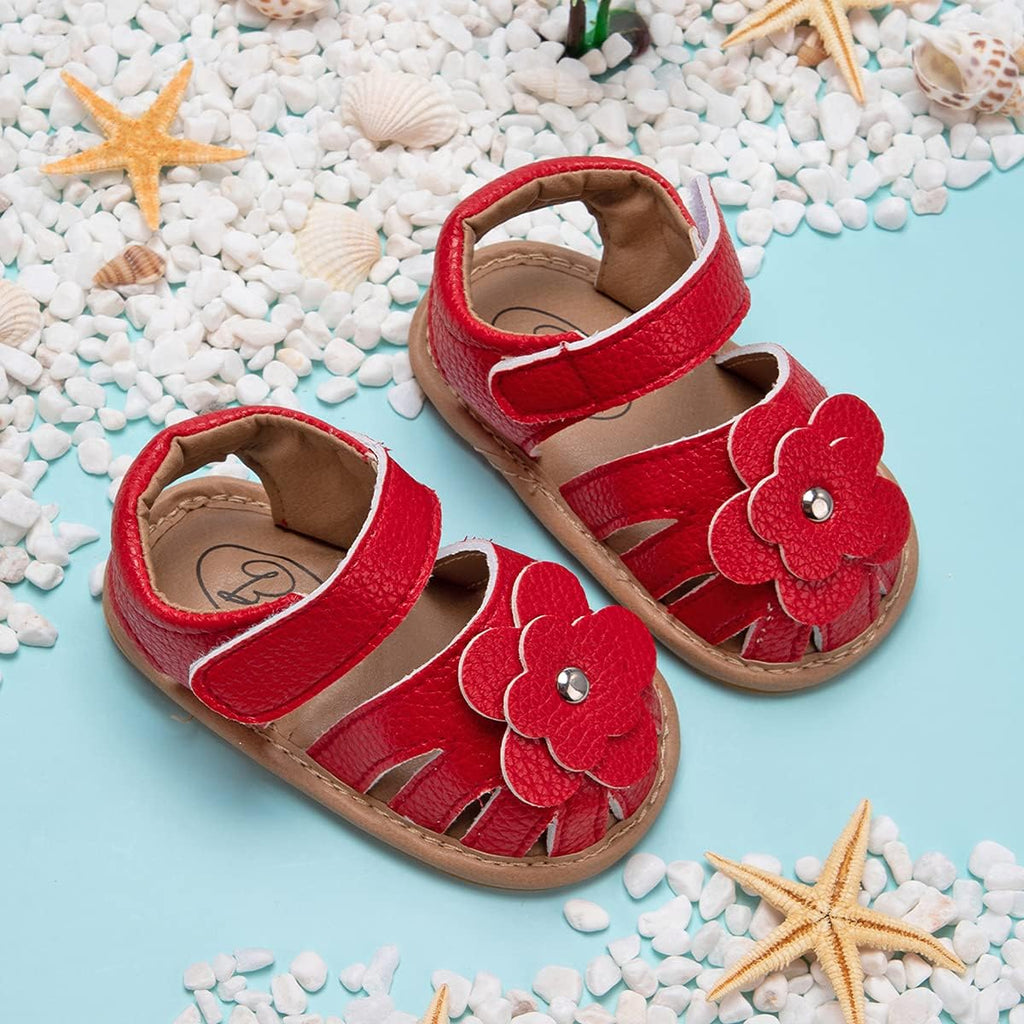 Baby Infant Girls Boys Sandals Non Slip Rubber Sole Summer Beach Outdoor First Walker Crib Shoes