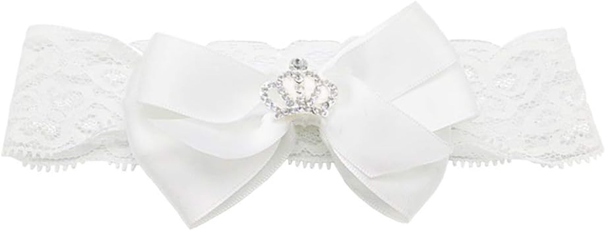 Baby Girls Infant Christening Baptism Lace Newborn Photo Shoot Communion Shoes and Headband Set