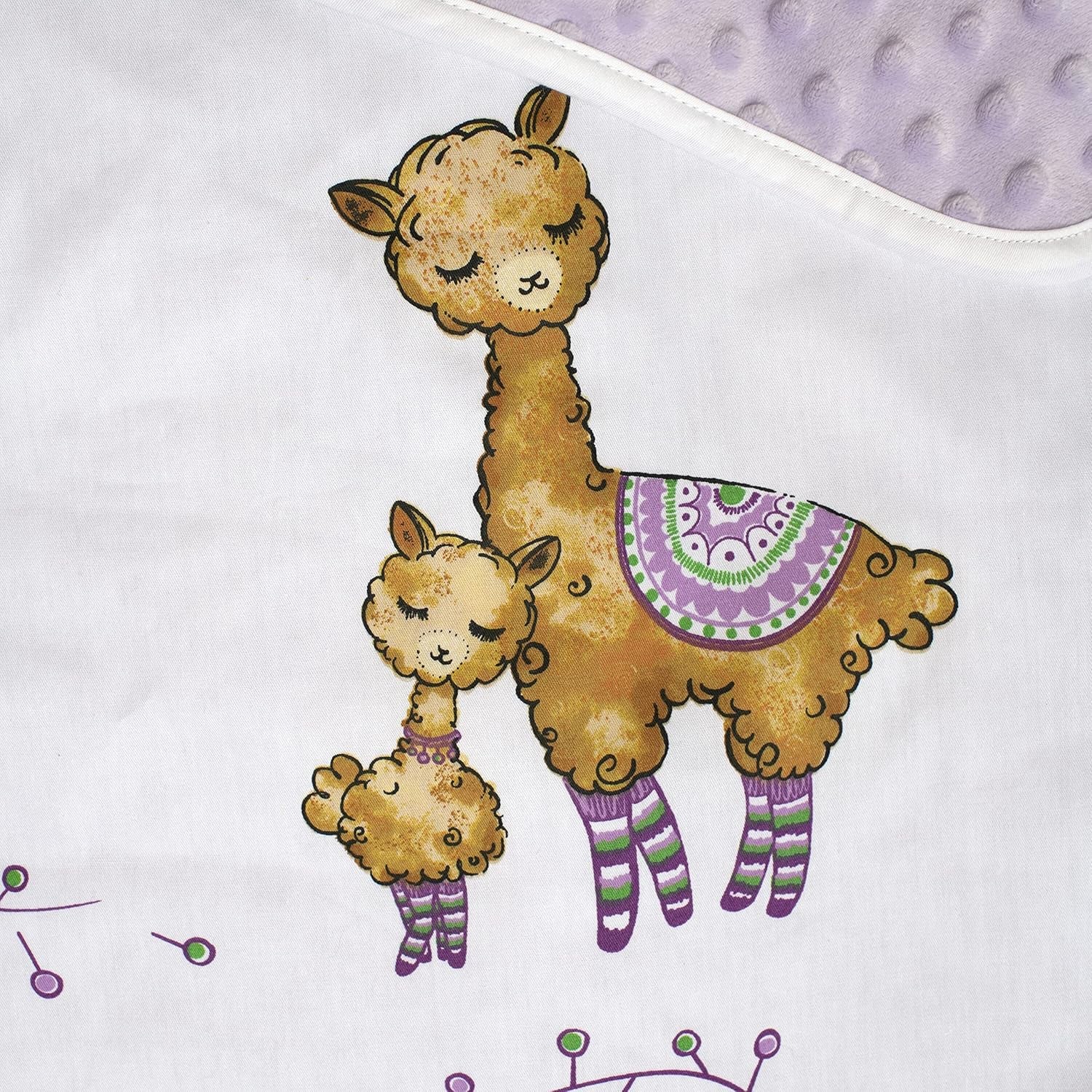Nap Mat for Kids - Cozy Kids Rest Mat with Removable Pillow and Ultra Soft Blanket for Preschool, Daycare, and Sleepovers - Llama & Mama