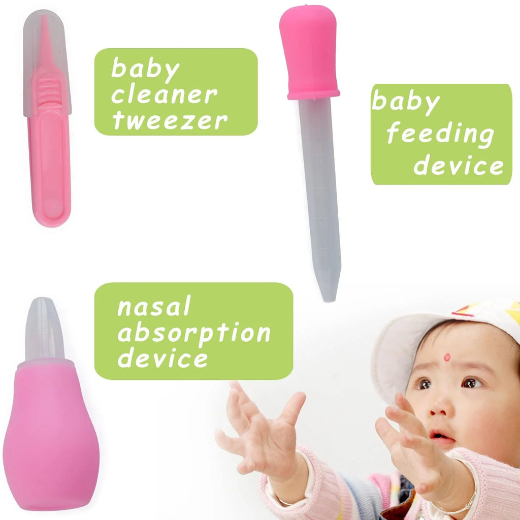Baby Health Care Set Portable Newborn Baby Tool Kits Kids Grooming Kit Safety Cutter Nail Care Set for Baby Children-10Pcs/Set
