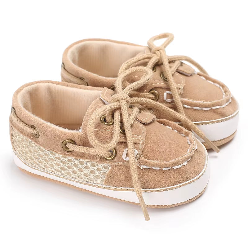Classic Fashion Boys and Girls Flat Walking Shoes Loafers Canvas Non-Slip Shoes for Newborn Babies First Walker Walking Shoes