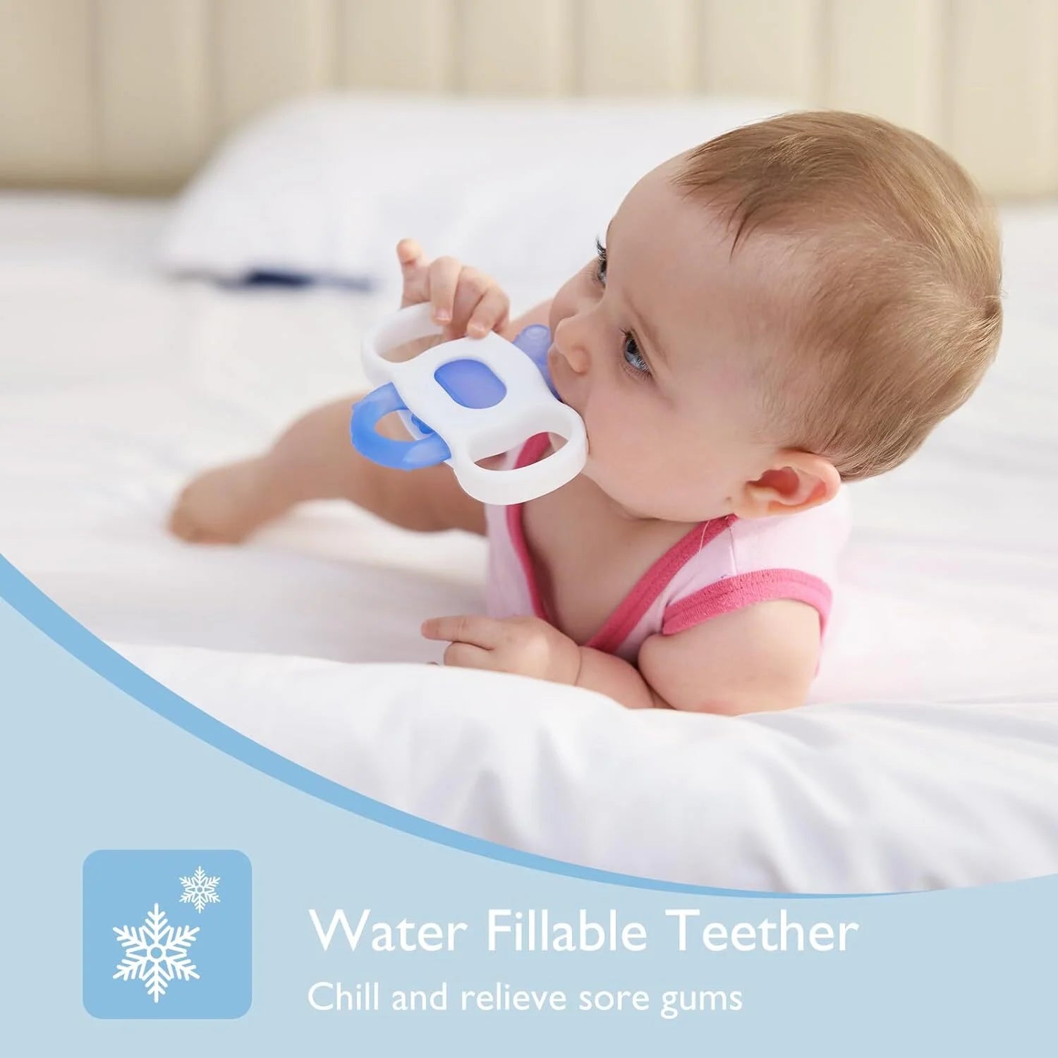 Baby Teether Toys, Baby Teething Toys Chill Teether, 2 Pcs